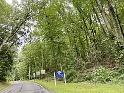 An Upper Brookville welcome sign in 2021