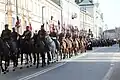 Squadron escorting the coffin of former Prime Minister of Poland Jan Olszewski during his funeral ceremony in February 2019.