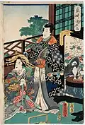 Utagawa Kunisada (1786-1864), Hiroshige II (Shigenobu) (1826-1869), Nagasaki Maruyama Pleasure District, 1861