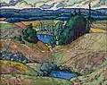 "Võrumaa Landscape. Lake Valgjärv", 1916-1917, Oil on canvas, Art Museum of Estonia
