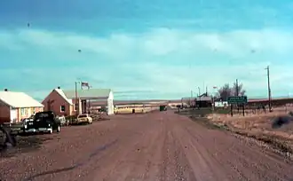 Border crossing, 1985, looking north