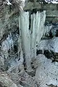 Valaste Falls in winter