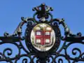 The current seal above the Van Wickle Gates (1901)