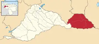 Location in Barinas
