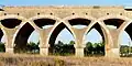 Symmetrical interlocking of arches, forming ribbed vaults.