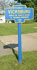 A full view of a restored Keystone Marker