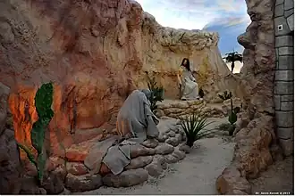 Scene 11: The temptation of Christ in the Judaean Desert
