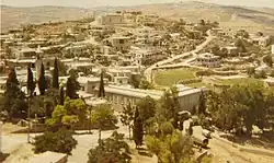 Tibnin, seen from the Crusader's Toron Castle, 1969
