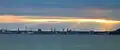 Aarhus skyline seen from Bellevue Beach