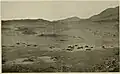 View of the 'Strath' and Native Dwellings, Abd-el-Kuri
