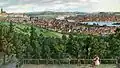 A view of Petřín from Nebozízek