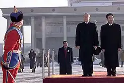 Natsagiyn Bagabandi with Vladimir Putin in 2000