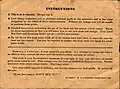 Back of ration book