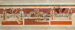 The Grandstand Fresco; 1675-1460 BC; lime plaster; height (without border): 26&nbsp;cm; from the Palace of Knossos; Heraklion Archaeological Museum