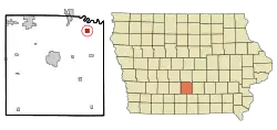 Location of Hartford, Iowa