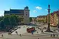The church as seen from the Castle Square