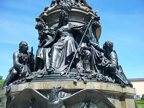 Allegorical figure of America