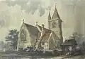 Watercolour by Alfred Waterhouse, 1870