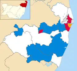 2003 results map