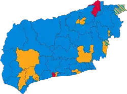 2005 results map