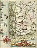 Westland folio with Monster, part of the 1611 map for the Hoogheemraadschap van Schieland