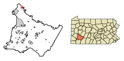 Location of West Leechburg in Westmoreland County, Pennsylvania