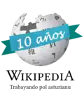 Tenth anniversary of the Asturian Wikipedia (2014)