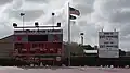 Wildcat Stadium scoreboard and championship billboard