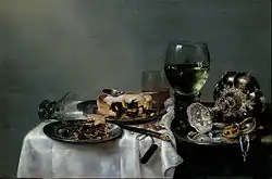 Willem Claeszoon Heda: Breakfast Table with Blackberry Pie, 1631