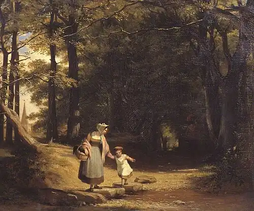 Stepping Stones on the Machno, North Wales, 1844