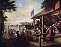 The Polling by William Hogarth (1755); Before the secret ballot was introduced voter intimidation was commonplace