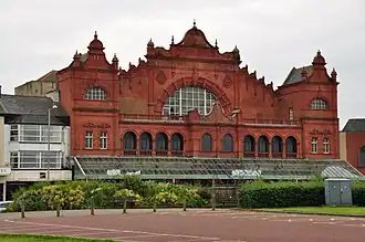 Exterior of the Winter Gardens in Morecambe