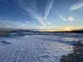 Snow blankets Assateague Island in January 2022