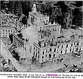 View of the Witley Court fire from above
