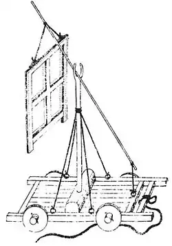 A wooden screen