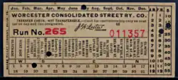 A paper transfer slip