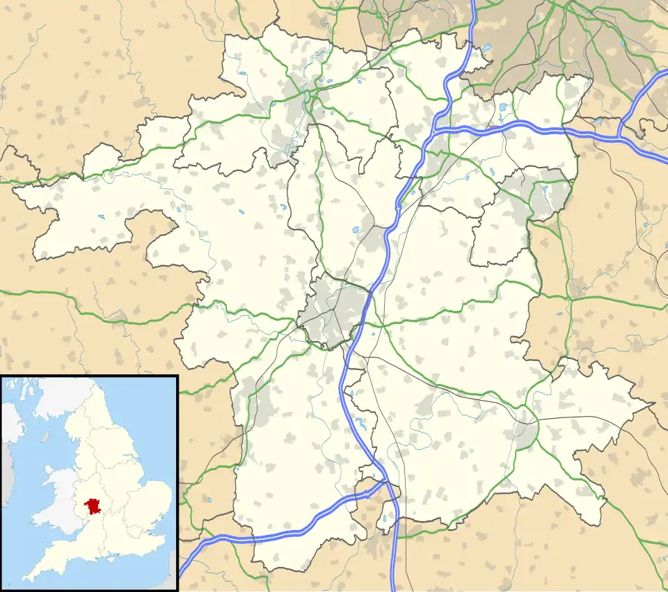 Barnt Green is located in Worcestershire