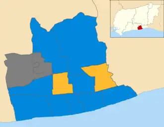 2011 results map