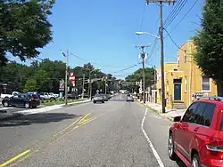 Center of the borough along East Main Street (County Route 616)