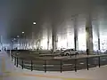 The car drop-off area and taxi pool in December 2015