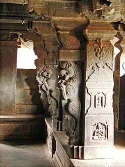 Granite pillars