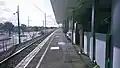 North-west bound view from Platform 1, March 2018