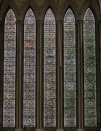 The Five Sisters window, in the Early English style
