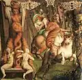 Jacopo Zanguidi, fresco in Sala dell'Aetas Felicior (detail).