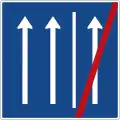 Sign 223.2-50 – 223.2-52 Rush-hour lane closed