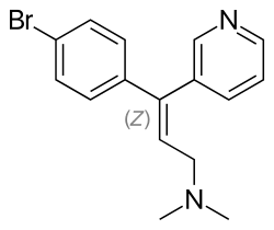 Chemical structure of zimelidine.