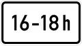 At times shown