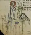 During play, a child Zenon falls off the roof of a house; two Jews accuse Jesus of having pushed him.