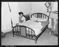 Bedroom of Mining Cabin of Mr. Eddie Cain, 1946