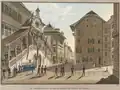 The Neo Gothic facade in 1824